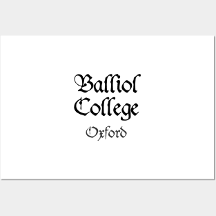 Oxford Balliol College Medieval University Posters and Art